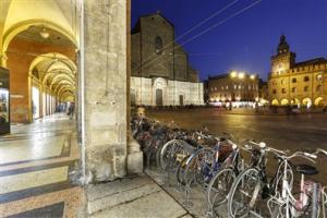 Bicicles in Piazza Maggiore